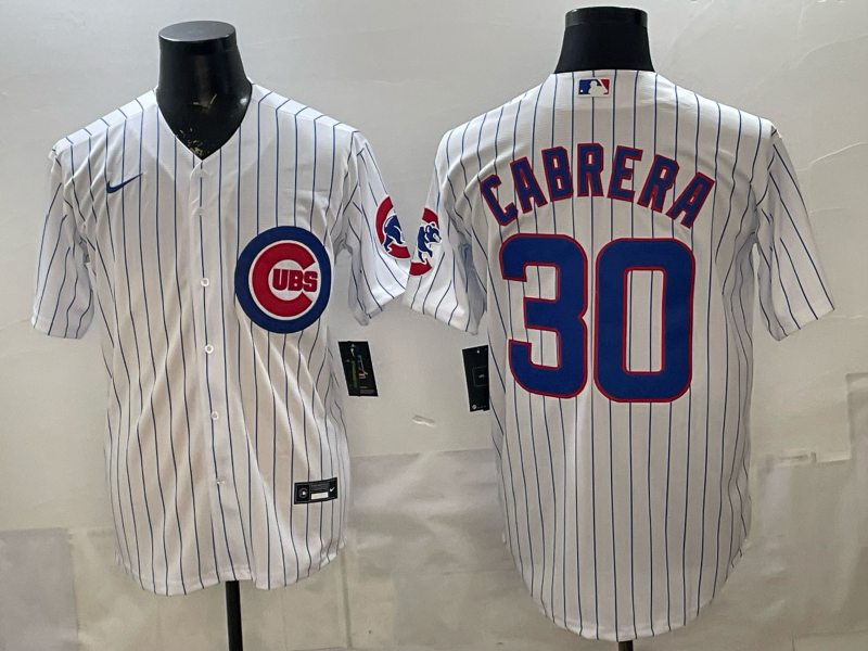 Men 2026 Chicago Cubs #30 Cabrera white Game Nike MLB Jersey 03005->chicago cubs->MLB Jersey